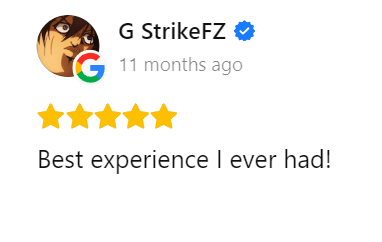 Google customer review 4 of 45